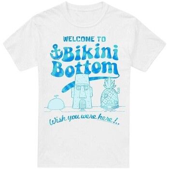 Spongebob Squarepants Camiseta Bikini Bottom Welcome para hombre