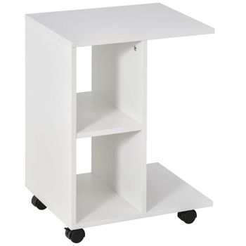 Mesa lateral 45x35x58 cm blanco