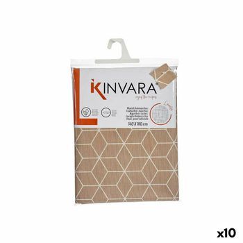 Mantel Loneta Antimanchas Abstracto 140 X 180 Cm Beige (10 Unidades)