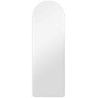 homcom espejo de pared arqueado con luces 120x40 cm sin marco 3 temperaturas de color brillo ajustable transparente   aosom espana
