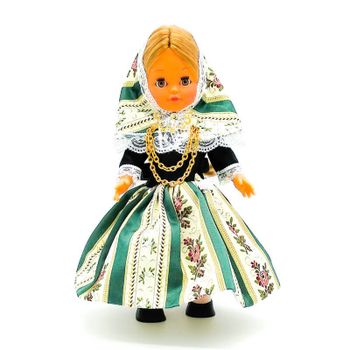 Muñeca regional Mallorquina Folk Artesanía original colección 35 cm.vestido típico Fiesta (Mallorca), fabricada en España