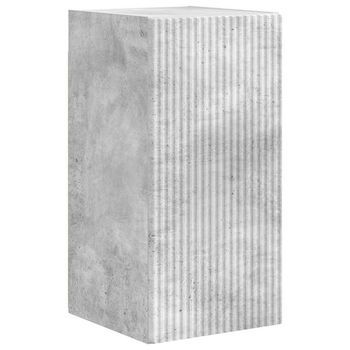 Mueble De Tv Montado En La Pared 30 X 31 X 60 Cm Concreto Vidaxl