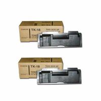 original multipack kyocera mita fs1018 printer toner cartridges 2 pack -tk18