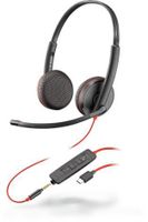 poly blackwire 3225 auriculares alambrico diadema oficinacentro de llamadas usb tipo c negro