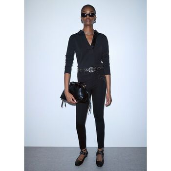 Liu Jo Pantalones Pantalones skinny con bordado joya para mujer