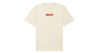 camiseta oversize unisex cois   el ciclismo no es un juego   beige