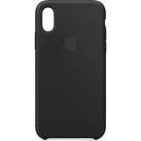 apple iphone xs silicone case - black black