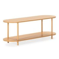 mueble tv montana 2 estantes efecto roble