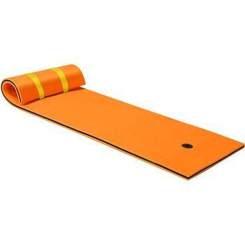 Hamaca De Agua De Para 1 Persona Costway 210 X 66 X 4 Cm Naranja