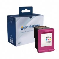 compatible tri-colour hp 302xl high capacity ink cartridge replaces hp f6u67ae