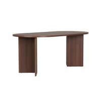 mesa de comedor ovalada jacklyn madera oscura
