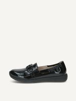 caprice slipper black made of leather size 39