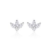 pendientes de plata 925 para mujer con circonita