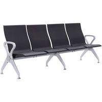 banco de espera ermin plastico negro 59x228x89 cm clp