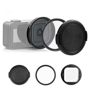 PULUZ-anillo adaptador de filtro de lente UV de 58mm para cámara GoPro MISSION 1/1 PRO, accesorios para tapa de lente con filtro UV para fotografía