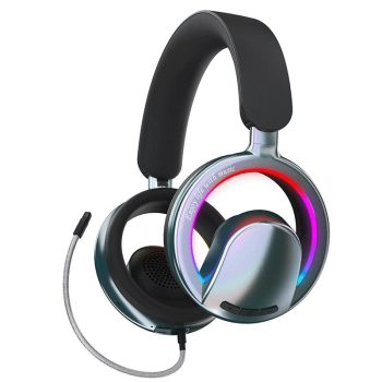 MS-B16 RGB auriculares gaming inalámbricos Bluetooth 6.0 con controladores de 40 mm micrófono desmontable baja latencia