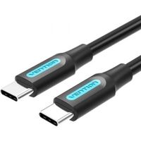 cable usb-c vention cosbd 60w480mbps 05m negro pvc tpe