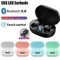 auriculares bluetooth con pantalla digital y microfono tws e6s auriculares inalambricos bluetooth con cancelacion de ruido para xiaomi huawei oppo