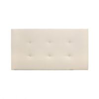 cabecero polipiel botones beige 90x80cm - cama 8090