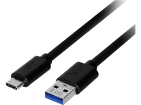 cable usb a usb-c - isy iuc 3000 usb-a universal 1 m 18w negro