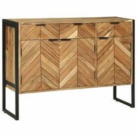 vidaxl aparador 100 x 30 x 75 cm madera maciza de acacia