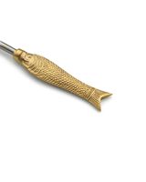 tenedor de laton en dorado 18x25x1 cm