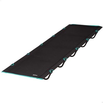 Cama Plegable Camping Elevada Aktive con Bolsa, 193x67x14,5 Cm, Negra