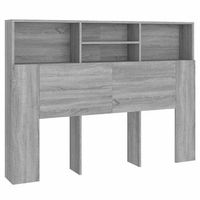 mueble cabecero gris sonoma 140x19x1035 cm vidaxl
