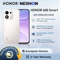 honor 600 smart 5g version eu telefono inteligente 5g pantalla lcd eye comfort de 687 pulgadas bateria de 7700 mah ip64 doble sim telefono inteligente honor