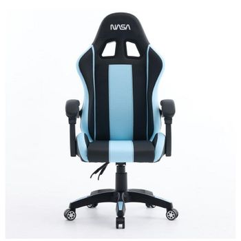Silla gaming NASA Spirit Negro/Azul claro con ajuste de altura