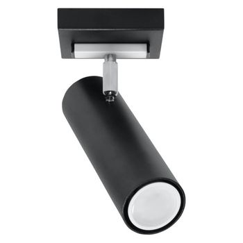 Foco zani negro, 1 luz