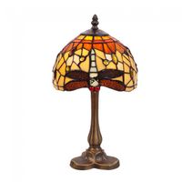 lampara de sobremesa belle amber tiffany ii