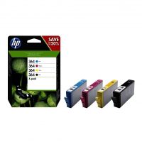 cartuchos de tinta original hp n364 pack 4 cartuchos tricolor  negro
