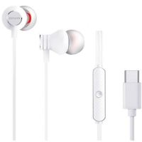 auriculares aiwa con cable usb tipo-c microfono hyperbass color blanco intrauditivos