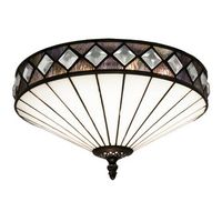 plafon de techo diametro 30cm tiffany serie ilumina