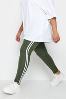 yours leggings caquis franjas laterales mujer curvy y tallas grandes yours
