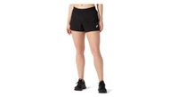 asics core run 4in short negro mujer