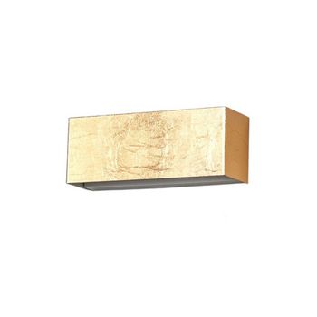 Lámpara de pared led de metal dorado