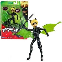 miraculous ladybug - mini muneca 12 cm cat noir y su equipo