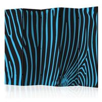 biombo - zebra pattern turquoise ii 225x172 cm