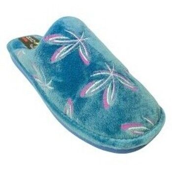 Bienve Pantuflas Ir por casa señora in 3530 azul para mujer