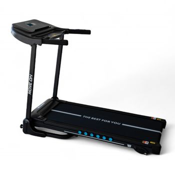 BEHUMAX - Cinta de correr plegable Move On motor 1.5 HP velocidad 14 km/h inclinación manual pantalla LED para casa