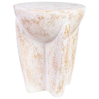 Mesa auxiliar de magnesio blanca 38x38x46