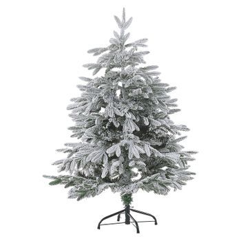 Árbol De Navidad Artificial Base De Metal De Pvc Blanco 120 Cm Estilo Escandinavo Efecto Nieve Bassie