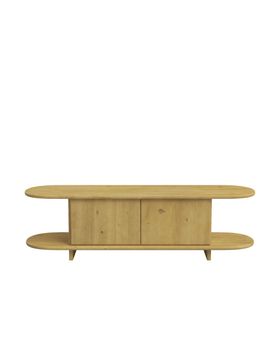 Muebles de tv de madera de abeto en color natural de 150cm