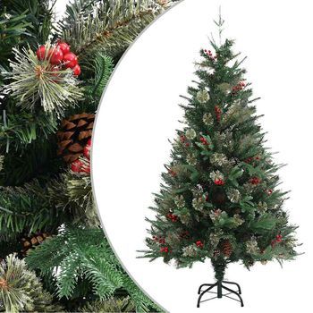 Árbol De Navidad Con Piñas Verde Pvc Y Pe 150 Cm Vidaxl