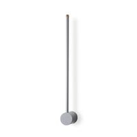 lampara de pared sword-13481 gris metal 62 cmx10x 7 cm