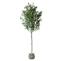 selvavita arbol artificial olivo 155 cm tronco natural realista