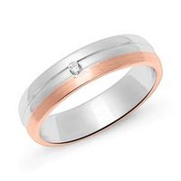 anillo para mujer de plata 925 rosado con circonita cubica