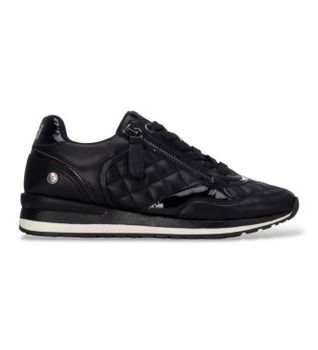 Xti para mujer. 14637101-NEGRO Zapatillas 146371 negro (36), Plano, Cordones, Cremallera, Casual